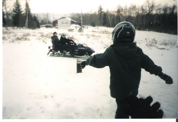 Snow mobiling