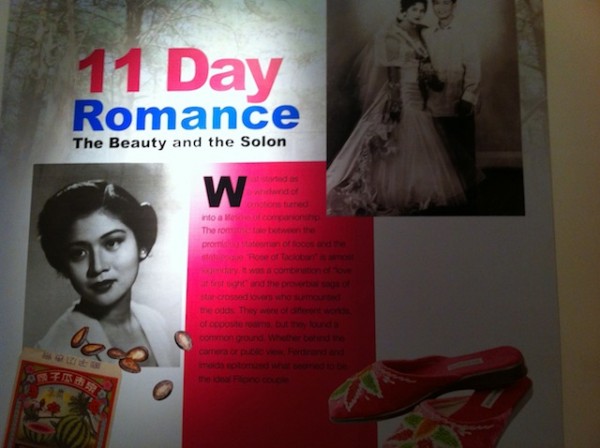 Isara sa mga display sa Ferdinand E. Marcos Presidential Center sa Batac. 