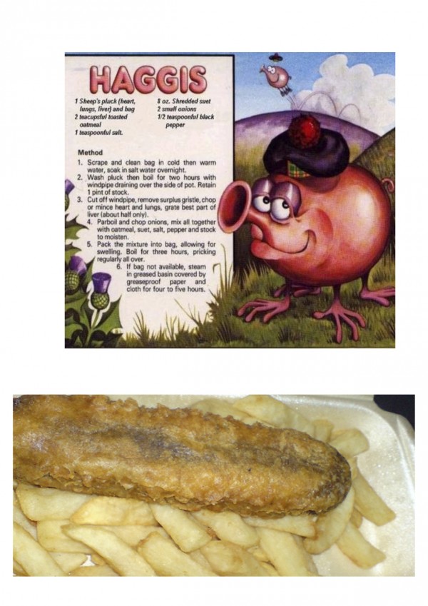 Ang haggis kag fries. 