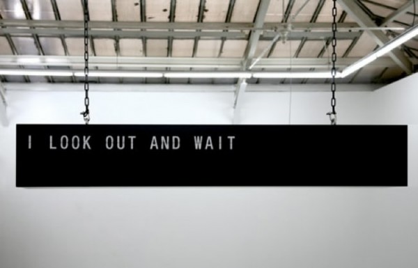 Shilpa Gupta /http://www.lostateminor.com/2013/05/08/this-motion-flapboard-swops-airport-announcements-with-other-statements/