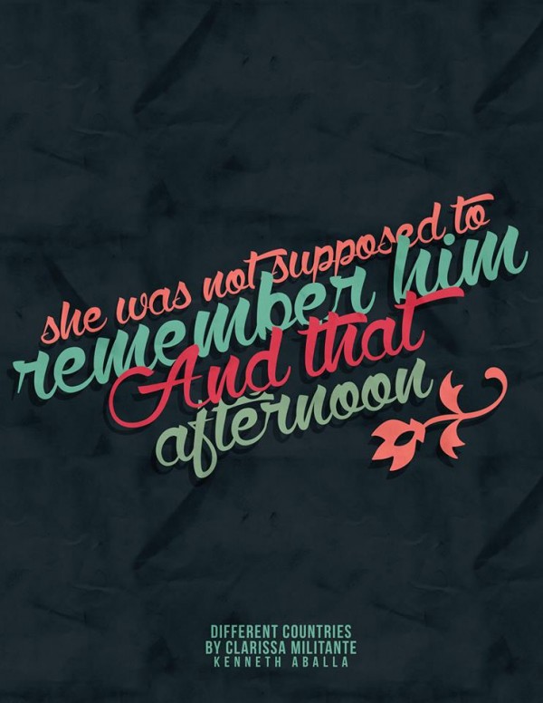 Different Countries by Clarissa V. Militante